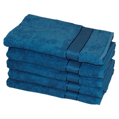 Полотенце махровое Rossa SoundSleep синее 40x70 см