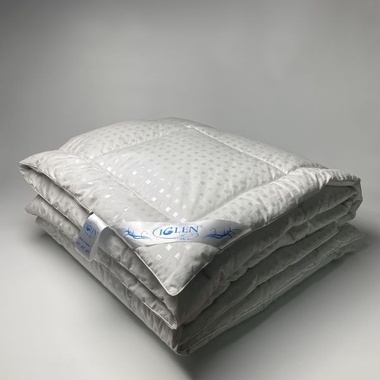 Одеяло пуховое Iglen 70% пуха стеганое 200x220 см