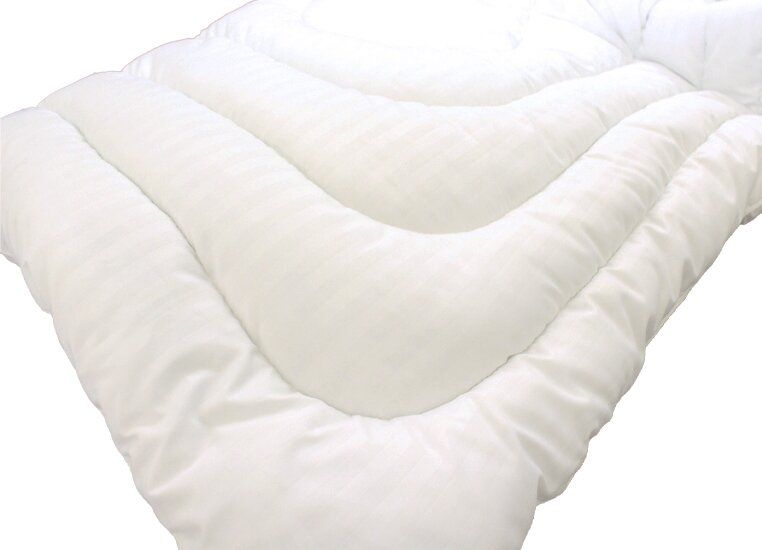 Комплект одеяло и 2 подушки 70х70 TAG лебяжий пух Страйп 145x215 см