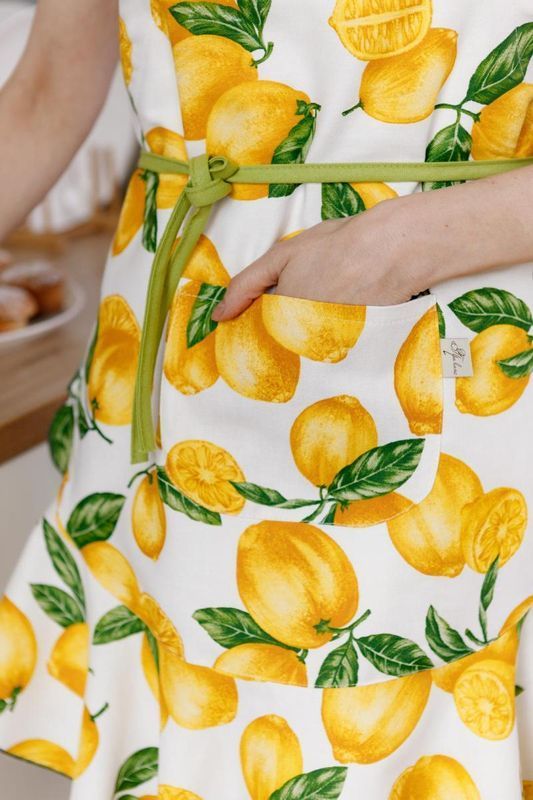 Кухонний фартух Прованс Лимони соковиті, універсальний