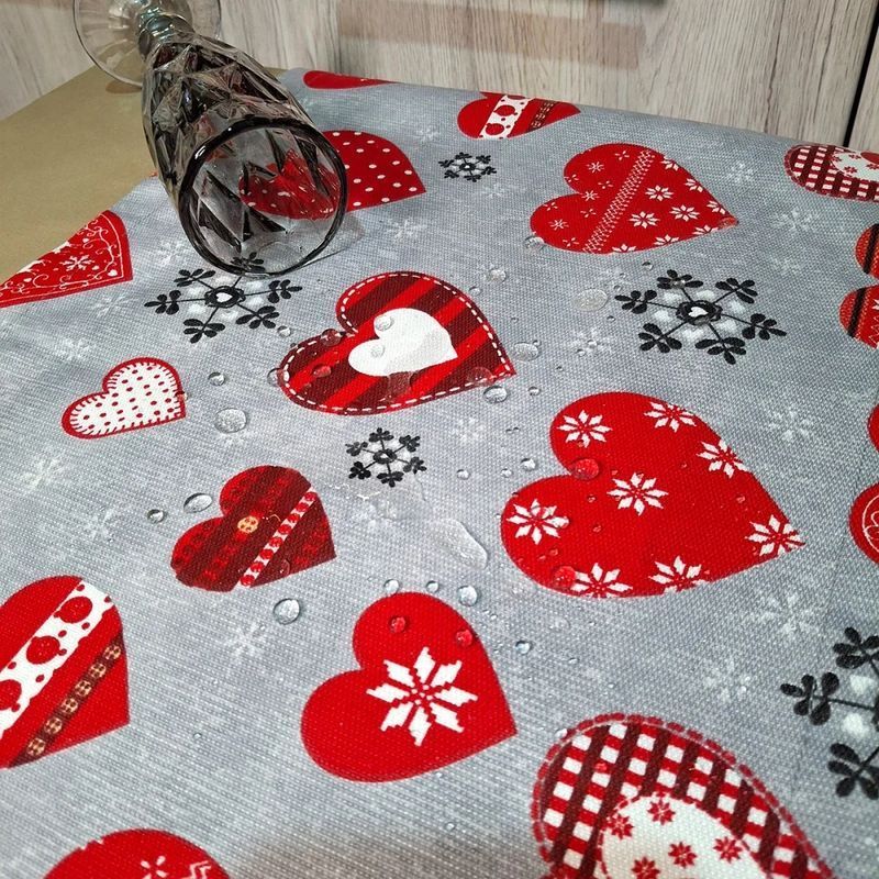 Ранер SoundSleep Winter Love новогодний водостойкий серый 35х100 см