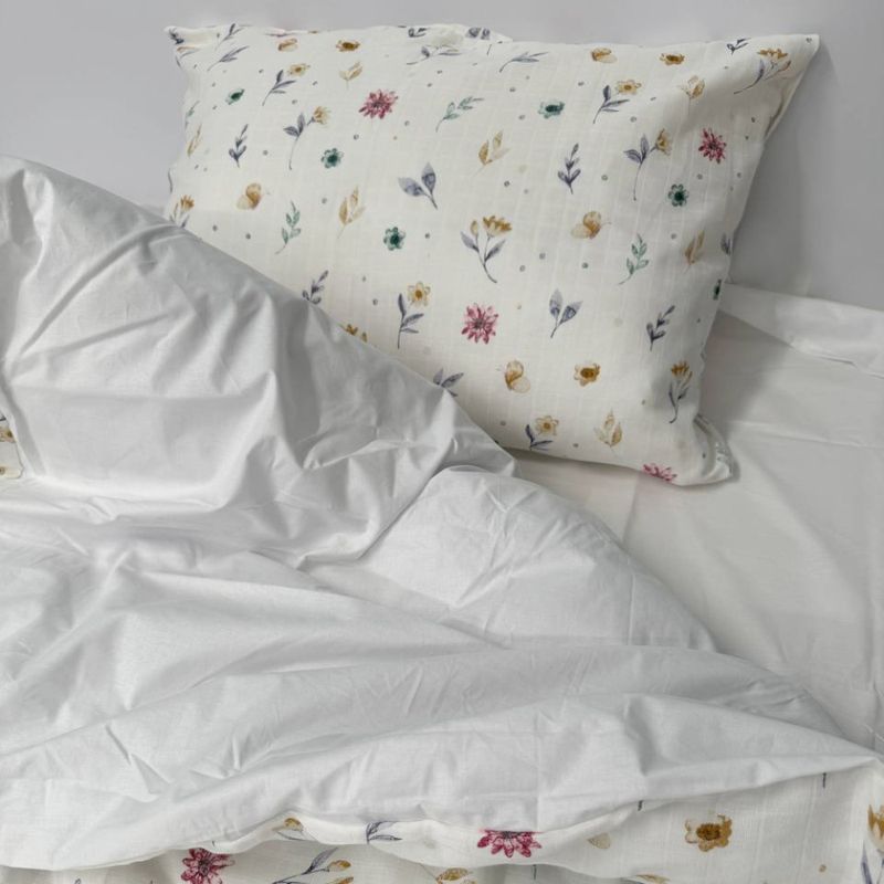 Комплект постільної білизни Flowers SoundSleep муслін підлітковий