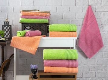 Рушники махрові Zeron 4 шт Burumcuk 70x140 см