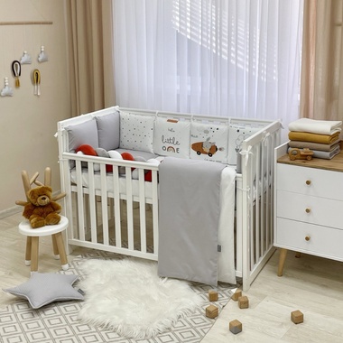Комплект постельного белья Маленькая Соня Арт Дизайн "Морковка" терракот для новорожденных