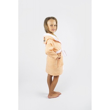 Халат дитячий Lotus Зайка персиковий, 6-8 років