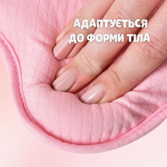Подушка PAPAELLA ортопедическая детская BabyComfort с эффектом памяти розовая 27&times;22&times;3 см