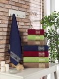 Рушники махрові Zeron 4 шт Dama Desen 70x140 см