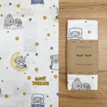 Пелюшка Маленька Соня бязь Sweet Dream блакитний 80x100 см