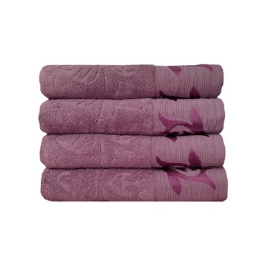 Полотенце HomeBrand темно-розовый 70x140 см