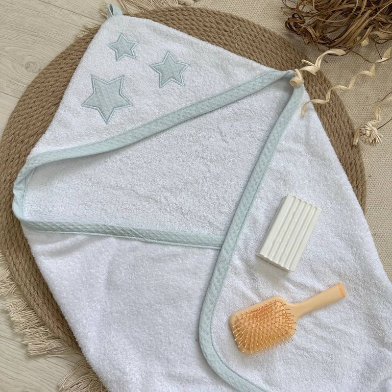 Рушник куточок Маленька махра окантовка вафля айс 80х100 см