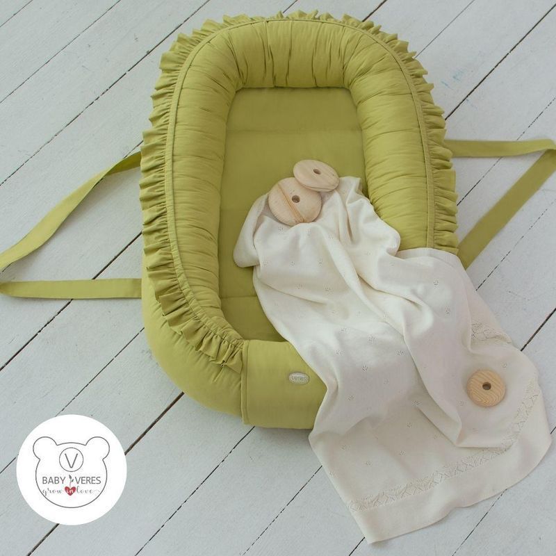 Кокон-гніздечко Baby Veres Macaroon Green apple 52х80