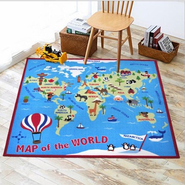 Ковер Berni для детской комнаты Карта мира, 100x150