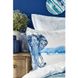 Постельное белье Karaca Home Nalini mavi ранфорс голубой евро