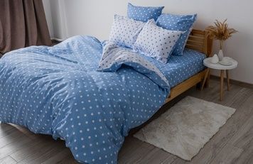 Постельное белье ТЕП Light Blue Dots полуторный