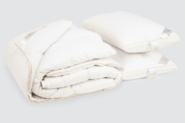 Подарочный комплект Climate-comfort Iglen Royal Series серый пух 110х140 см
