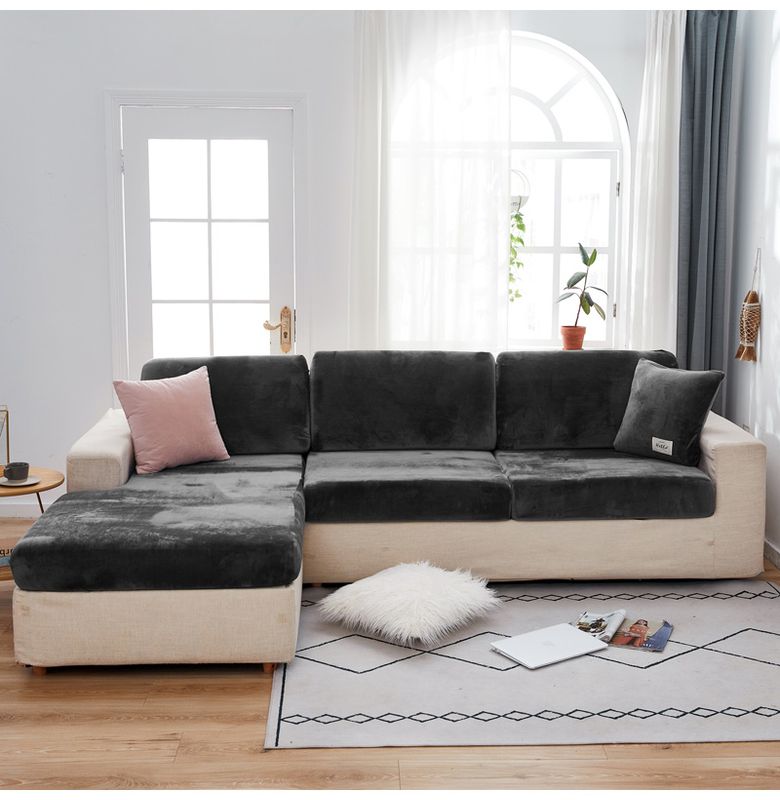 Чохли на дивані подушки - сидіння Homytex 50*70 (50/70)+20см. Темно-сірий