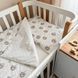 Комплект постільної білизни Маленька Соня Baby Mix Ведмедики у ковпачках сірі для новонародженого