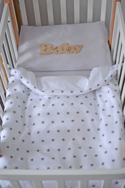 Змінна постіль Baby Veres "Smiling Animals white-grey new" (3од.) для новонароджених