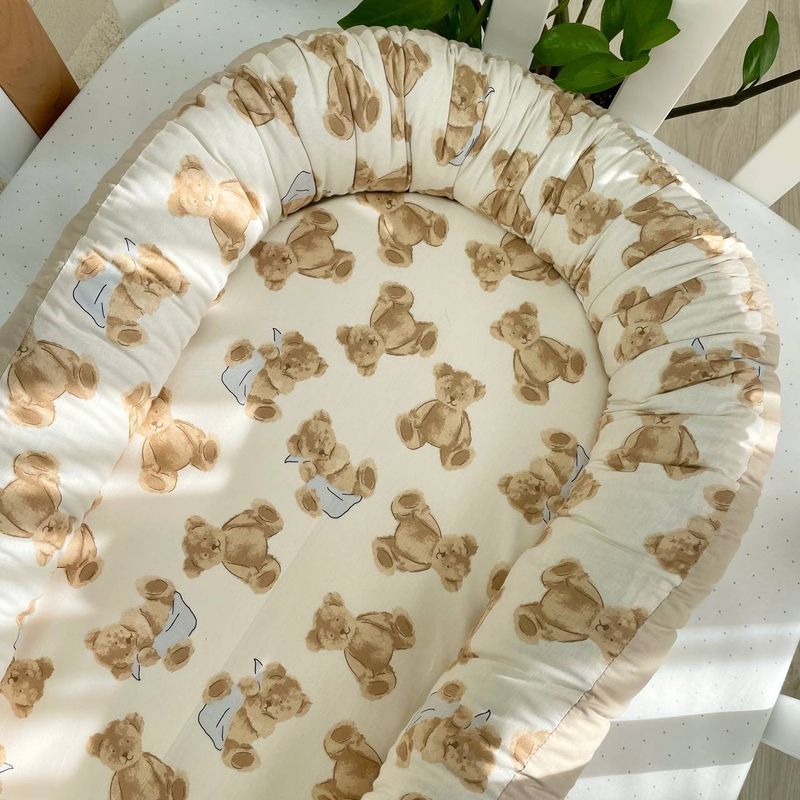 Кокон Маленька Соня Baby Design Плюшеві ведмедики 77x44 см