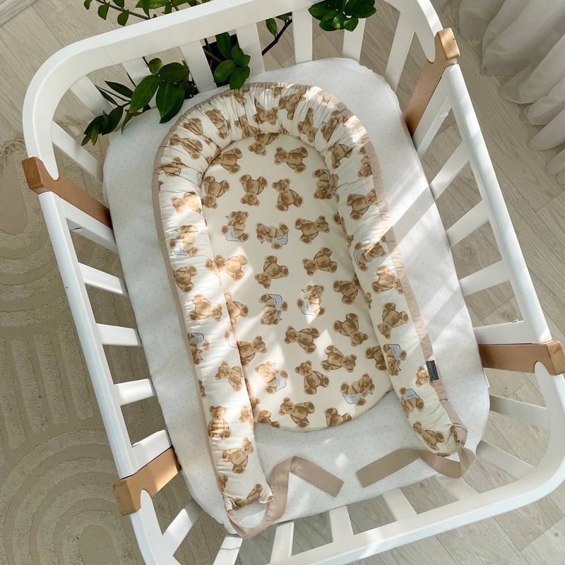 Кокон Маленька Соня Baby Design Плюшеві ведмедики 77x44 см