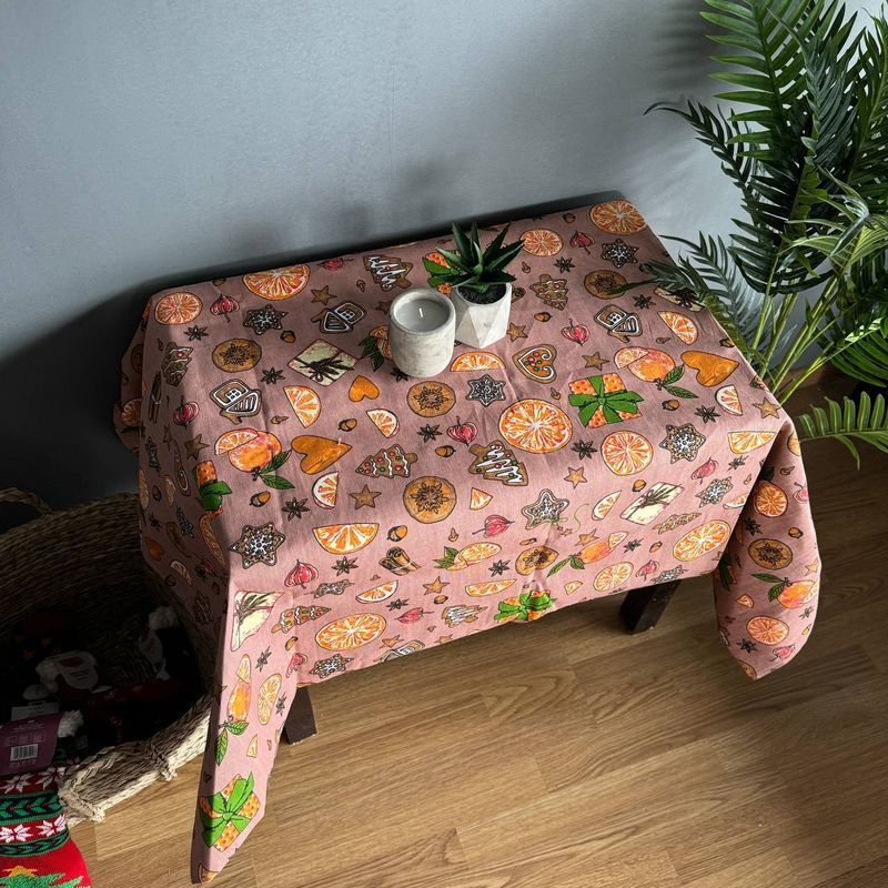 Скатертина Postelka Secret "Апельсинки" новорічна 120x150