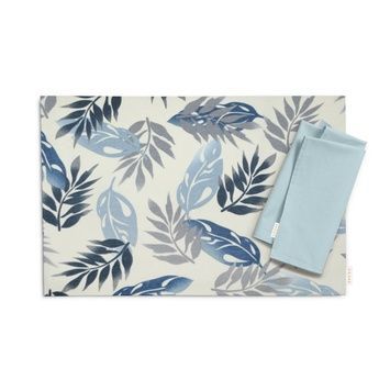 Набір серветок під тарілку Cosas FOLIAGE GREY BLUE 4 штуки 30x42 см