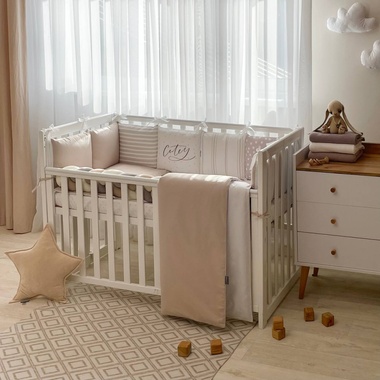 Комплект постільної білизни Маленька Соня Арт Дизайн Cutey капучино для новонароджених