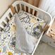 Комплект постельного белья Маленькая Соня Baby Mix &laquo;Железная дорога&raquo; желтый для новорожденного
