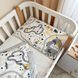 Комплект постельного белья Маленькая Соня Baby Mix &laquo;Железная дорога&raquo; желтый для новорожденного