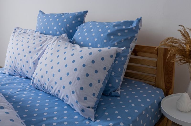 Постельное белье ТЕП Light Blue Dots евро