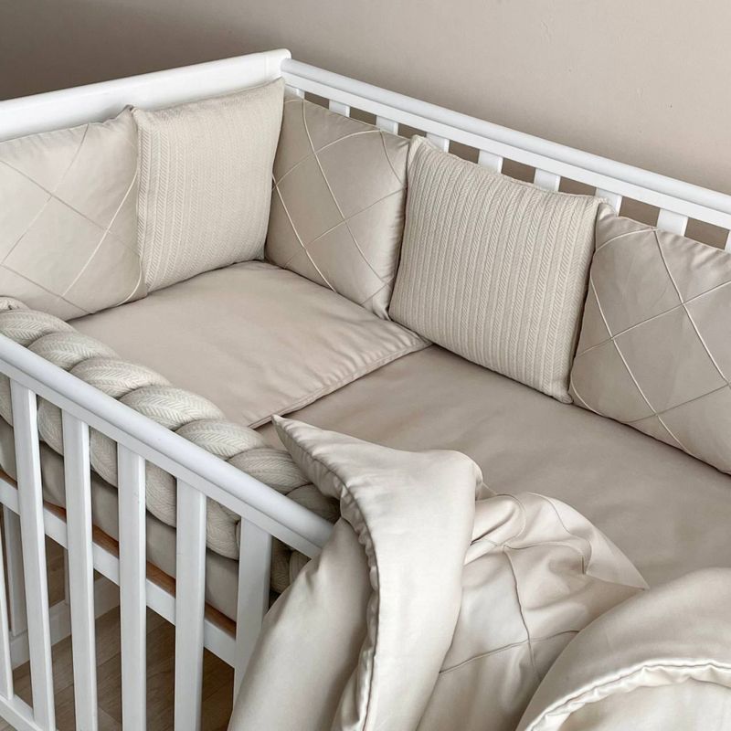 Комплект постельного белья Маленькая Соня DreamLand латте для новорожденных