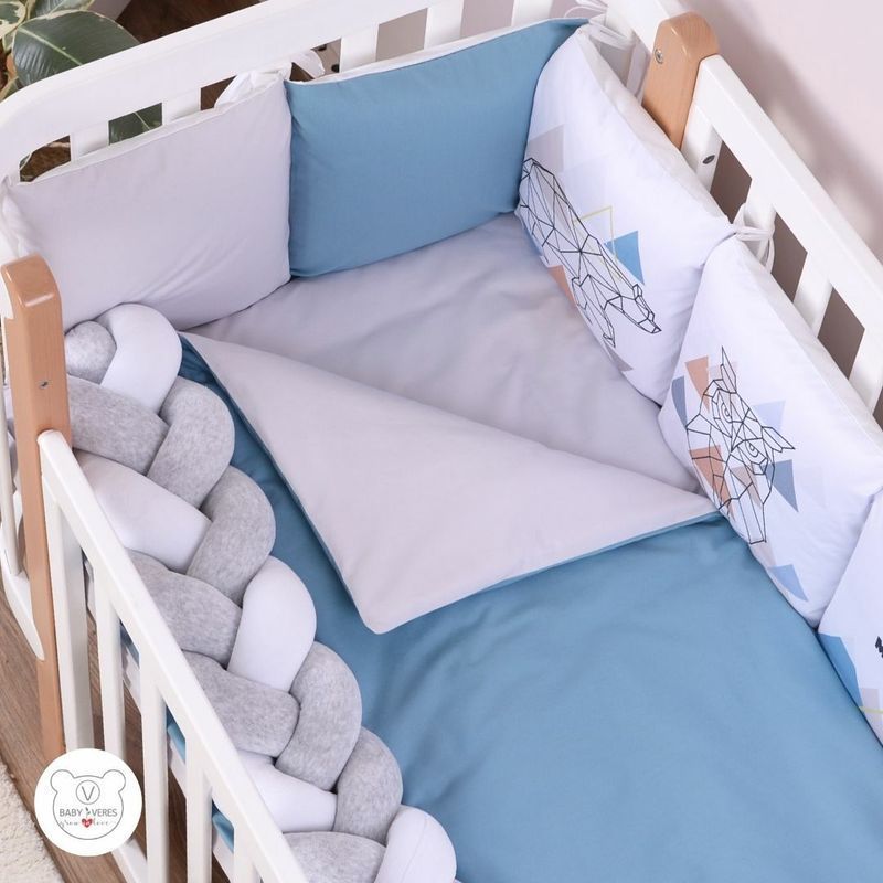 Постельный комплект Baby Veres "Scandi blue" (6ед) для новорожденных