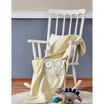 Детский плед в кроватку Karaca Home - Sweet Summer yesil 2018-2 100х120 см