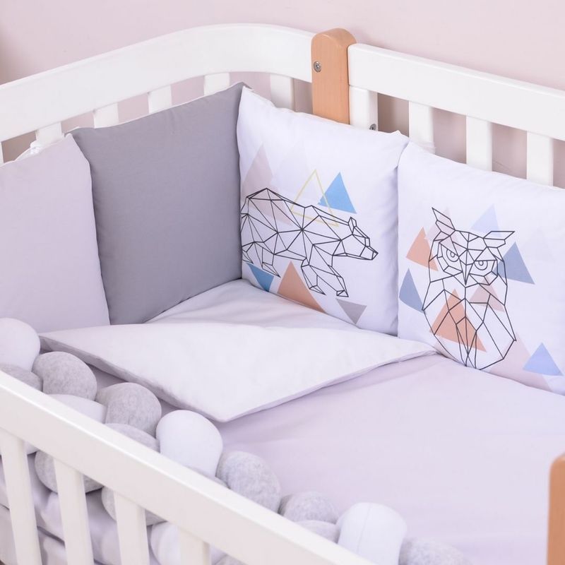 Постельный комплект Baby Veres "Scandi grey" (6ед) для новорожденных