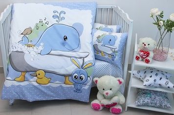 Дитячий комплект Prima Teks Whale для немовлят