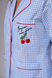 Женский домашний костюм German Volf Cherry голубая клетка, L