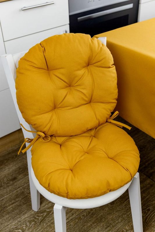 Подушка на стілець Охра D-40 см