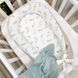 Кокон Маленькая Соня Baby Design Веточки котики мята 65x90 см