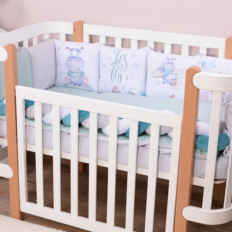 Постільний комплект Baby Veres "Hippo" (6од) для новонароджених