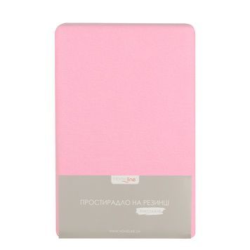 Простирадло трикотажне на резинці Home Line (рожеве) 200х200 см