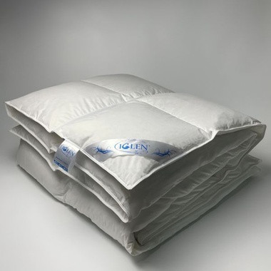 Одеяло пуховое Iglen Climate comfort 100% белый пух облегченное 110х140 см