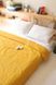 Хлопковое покрывало Bedclozzzes косичка горчичное №23 150x220 см