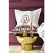Постільна білизна з покривалом + плед Karaca Home Morocco purple-gold бавовна золотий евро