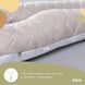 Подушка П-образная для беременных и отдыха стеганная IDEIA серая 140x75x20 см
