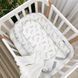 Кокон Маленькая Соня Baby Design Веточки котики пудра 65x90 см