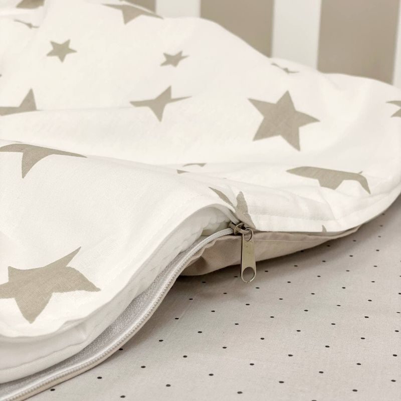 Комплект постільної білизни Маленька Соня Happy night Зірки бежеві для новонароджених
