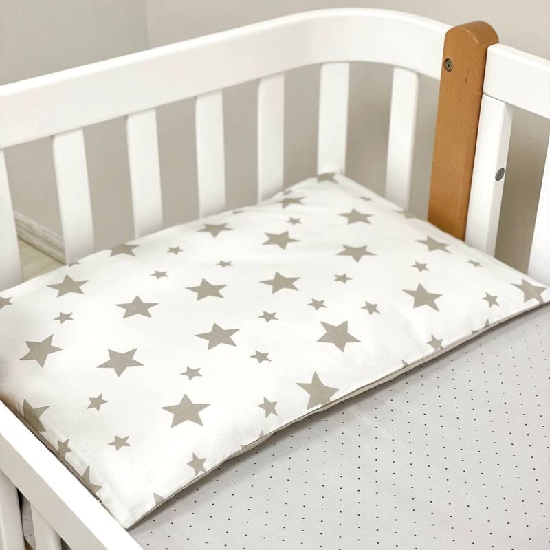 Комплект постільної білизни Маленька Соня Happy night Зірки бежеві для новонароджених