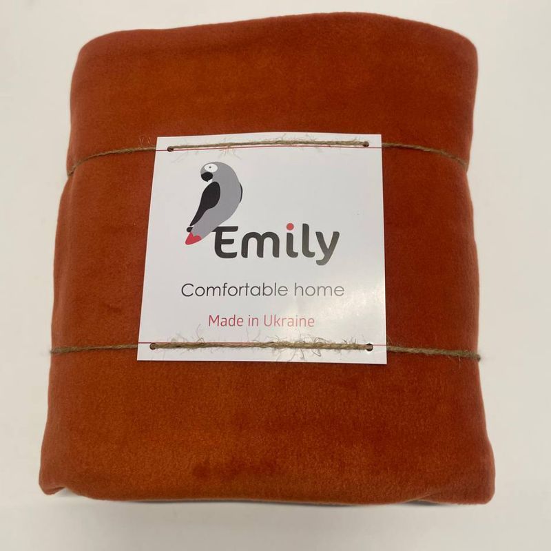 Плед флісовий Сomfort ТМ Emily теракотовий 150x210 см