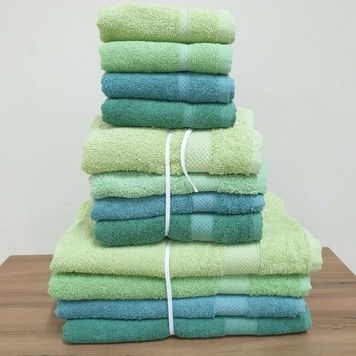 Рушники махрові Lorine 4 шт Hasir Yesil 70x140 см