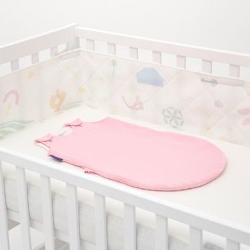 Дитяча зимова постіль Sonto Sleepset - Кремова троянда - 63см&ndash;0-3 місяці із заокругленими кутами (розмір рухомої стінки 75-78 см) 60x120 см